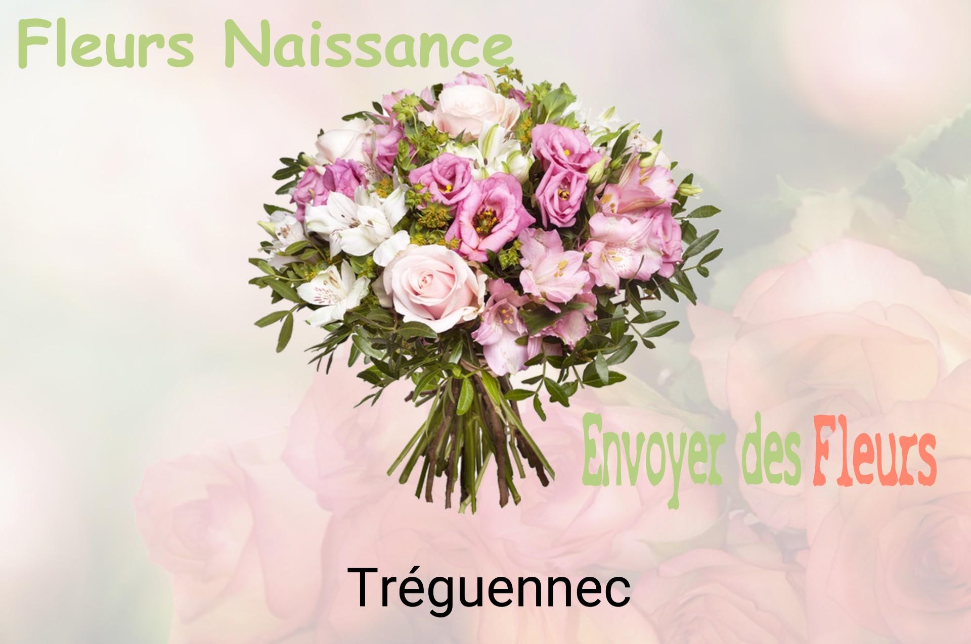 Bouquet de fleurs de naissance livré à Tréguennec